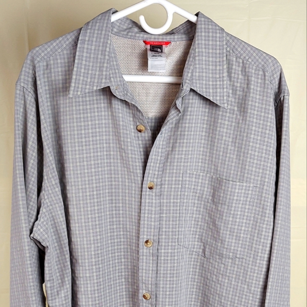 Men's North Face Size XL Button Down Shirt Plaid